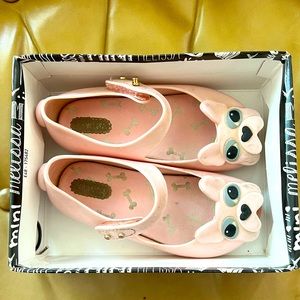 Used Mini Melissa UltraGirl Pink Dog Shoes